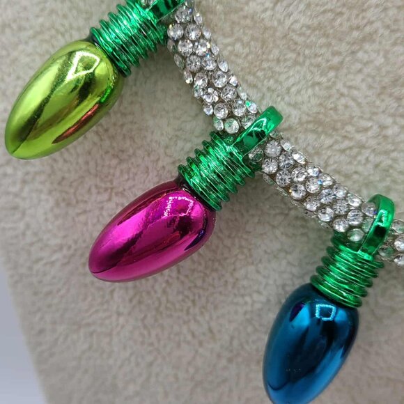 Betsey Johnson Holiday Lights Necklace NEW!  NWT! Christmas - Picture 12 of 13